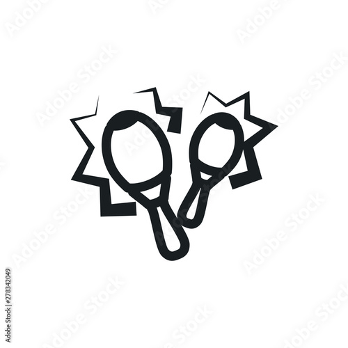 maracas vector icon