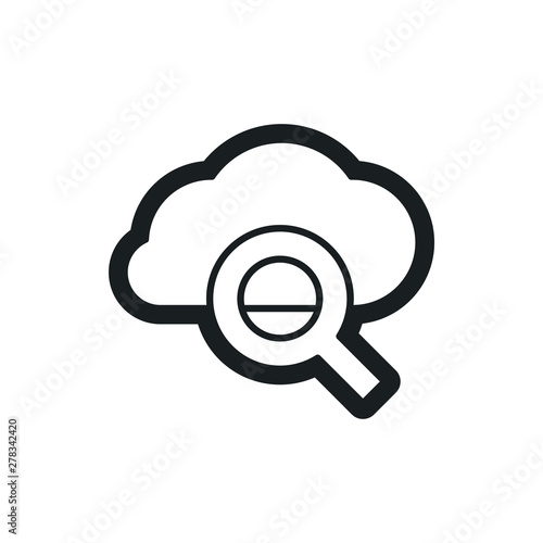 cloud glass vector icon