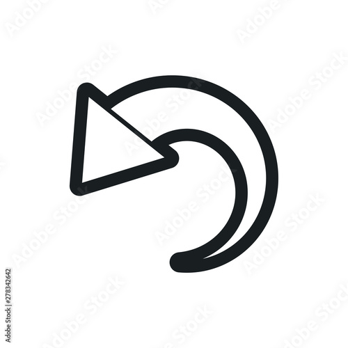 undo vector icon