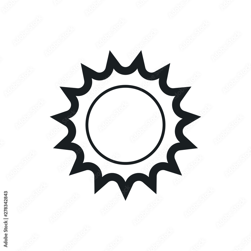 sun vector icon