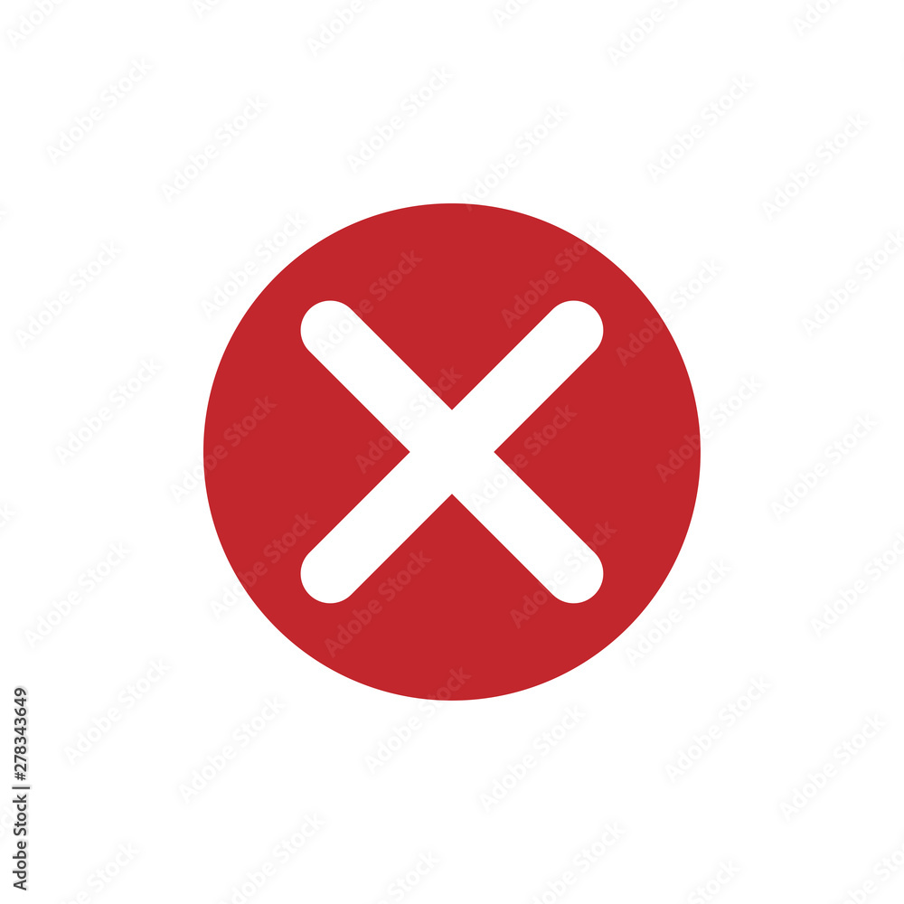 Quality control related vector icon. Fail - Vector Quality control related vector icon. Fail - Vector