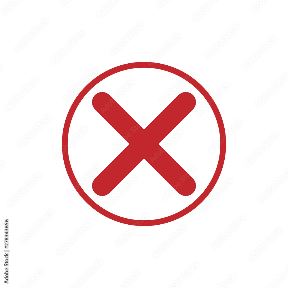 Obraz premium Quality control related vector icon. Fail - Vector