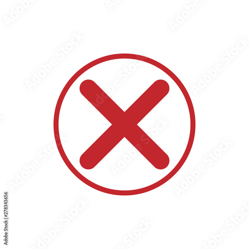 Quality control related vector icon. Fail - Vector
