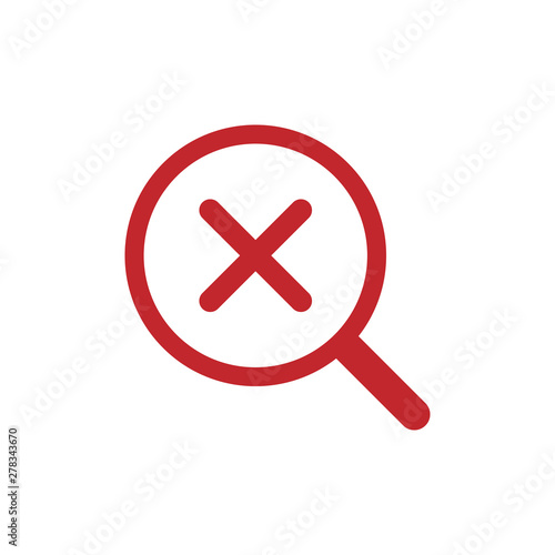 Quality control related vector icon. Fail - Vector