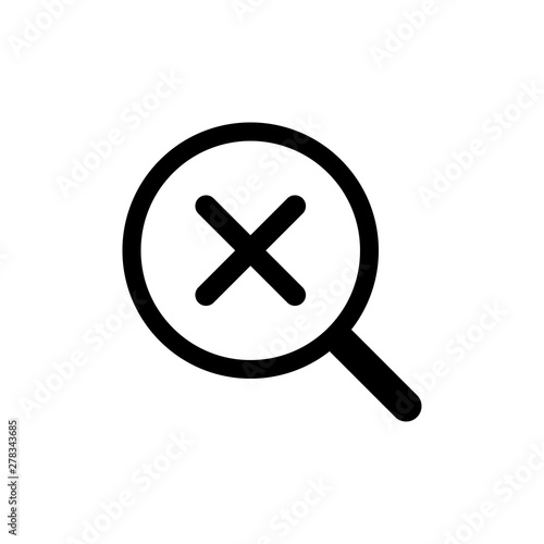 Quality control related vector icon. Fail - Vector