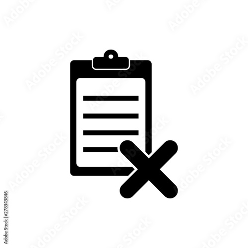 Quality control related vector icon. Fail - Vector