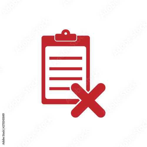 Quality control related vector icon. Fail - Vector