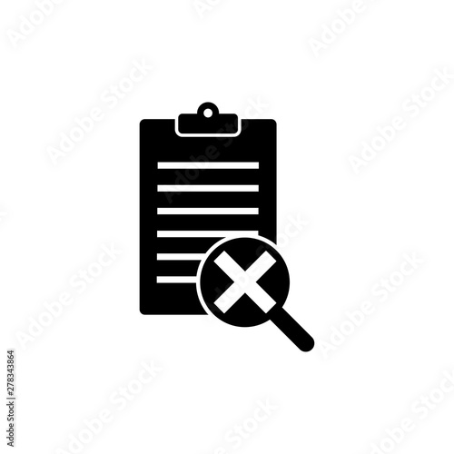 Quality control related vector icon. Fail - Vector