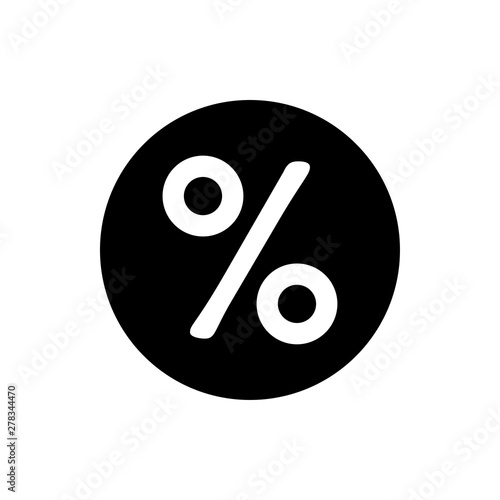 Percentage Icon Vector Logo Template Illustration - Vector