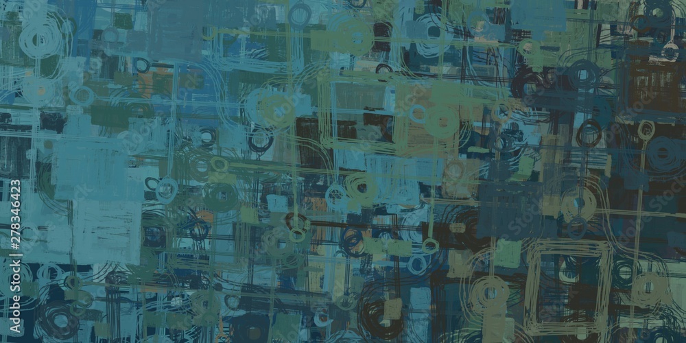 Fototapeta premium Brush painting. Artistic canvas. Oil art. 2d illustration. Texture backdrop. Creative chaos structure element.