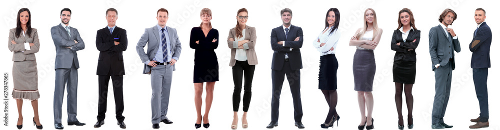 group of successful business people isolated on white group of successful business people isolated on white