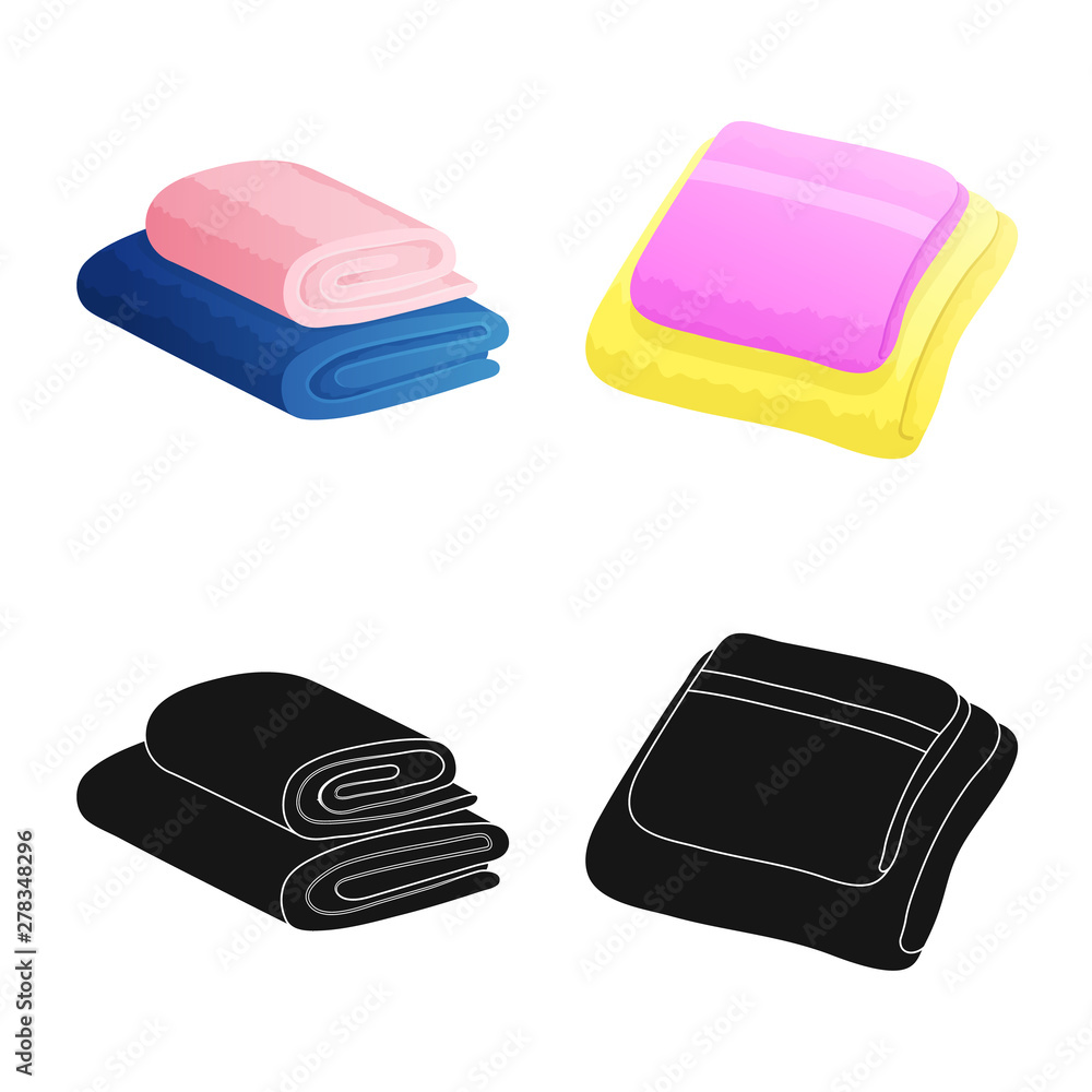 Vector illustration of soft and clean symbol. Set of soft and household vector icon for stock.