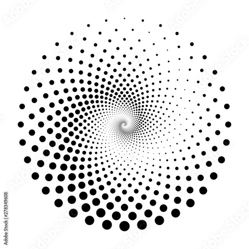 Design spiral dots backdrop