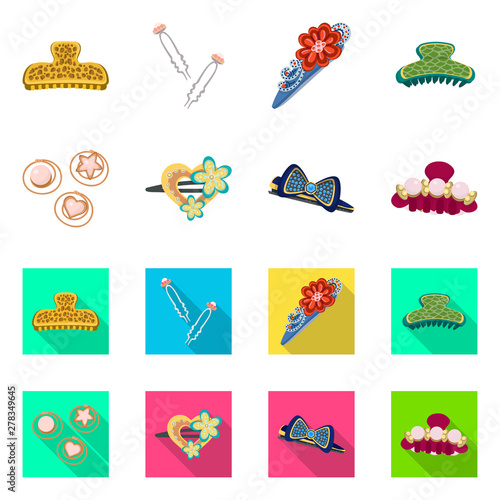 Isolated object of beauty and fashion sign. Collection of beauty and female vector icon for stock.