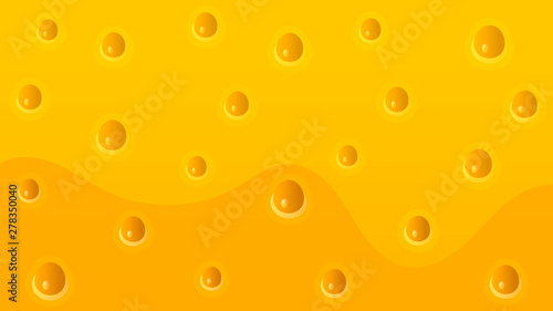 Vector Realistic Cheese Background. Texture Of Cheese