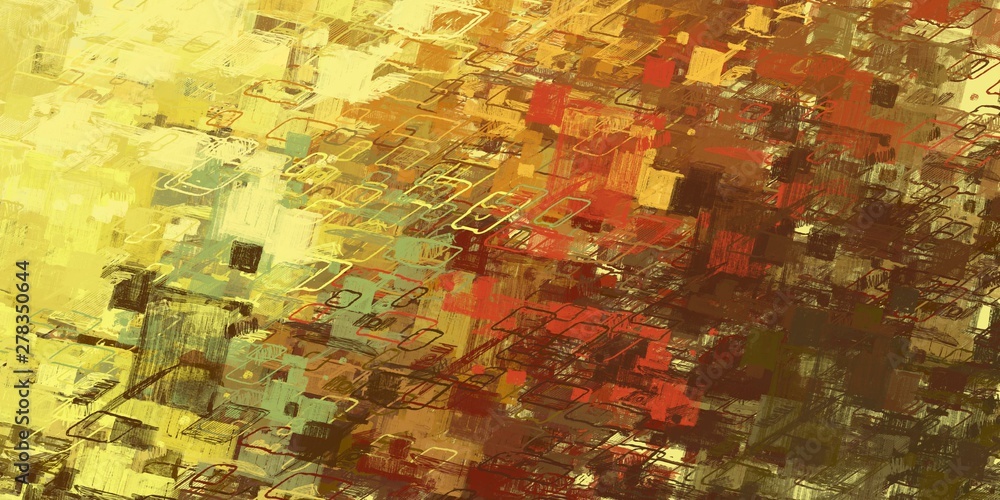 Fototapeta premium Illustration painted. Rough sketch surface. 2d illustration. Texture backdrop painting. Creative chaos structure element.