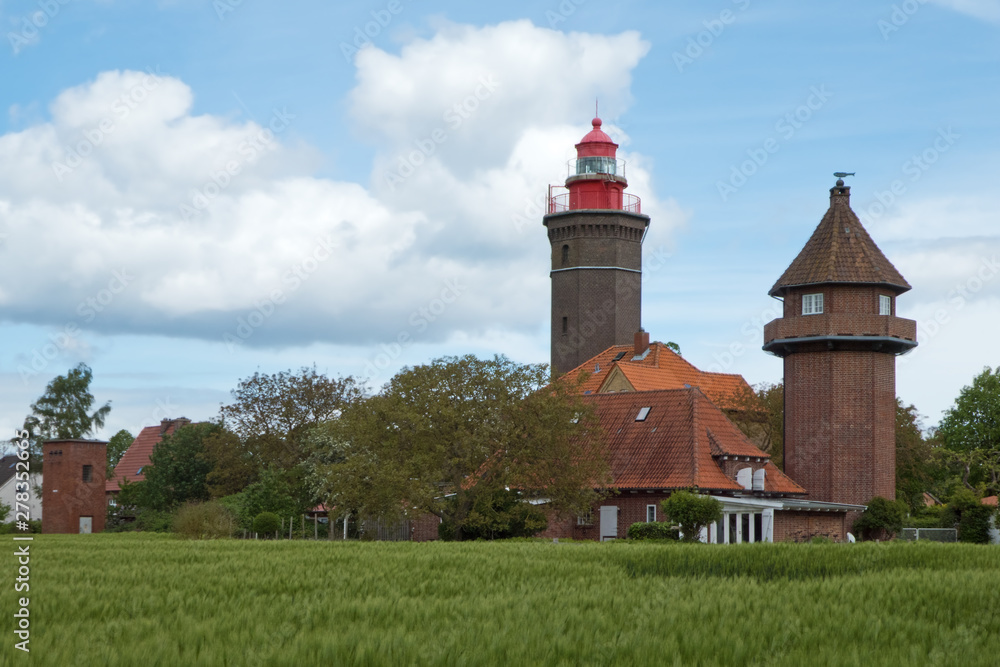 hist. Leucht- und Beobachtungsturm von Daheshöved (Ostsee)