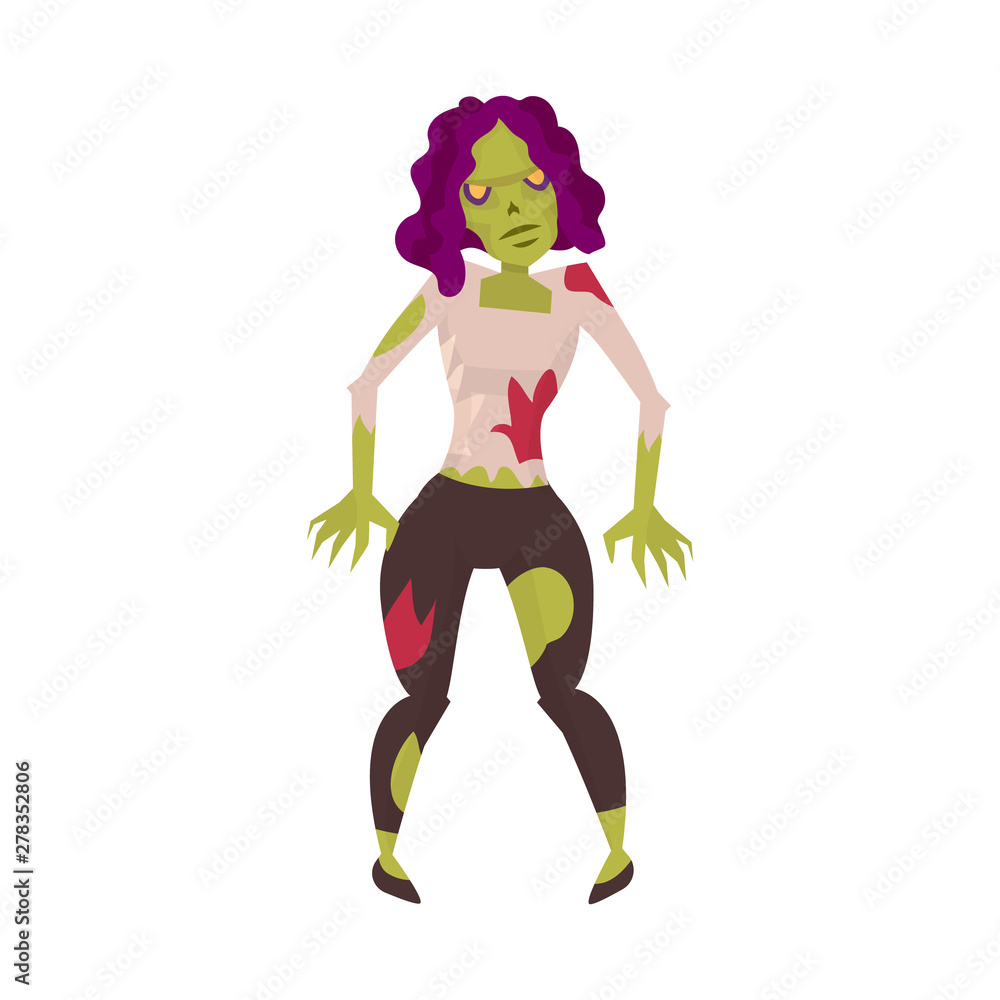Isolated object of zombie and woman logo. Set of zombie and corpse stock symbol for web. Isolated object of zombie and woman logo. Set of zombie and corpse stock symbol for web.
