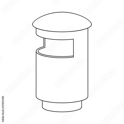 Isolated object of dumpster and container symbol. Collection of dumpster and garbage stock symbol for web.