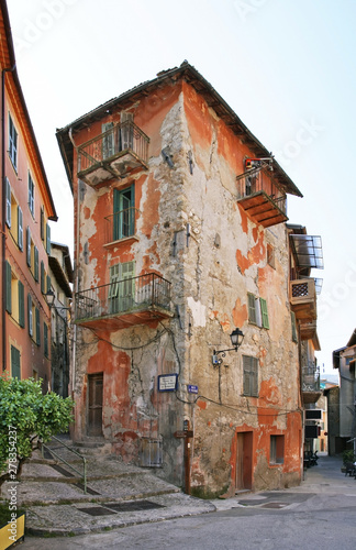 Old street in Sospel. France