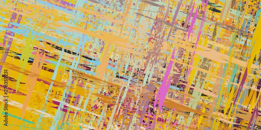 Obraz premium Art wallpaper. Digital canvas. 2d illustration. Texture backdrop painting. Creative chaos structure element.