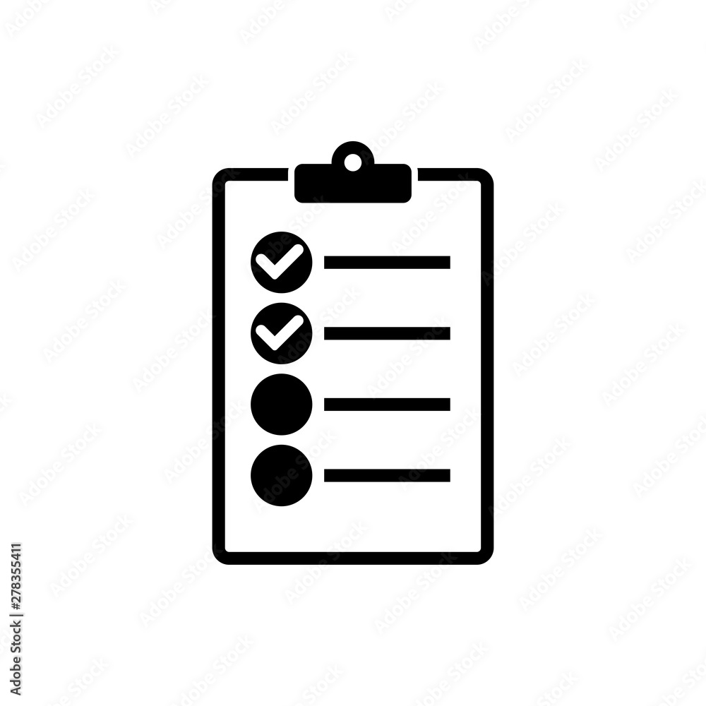 checklist icon vector illustration - icon checklist icon vector illustration - icon