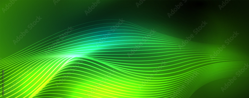 Shiny neon vector wave line abstract background, motion concept Shiny neon vector wave line abstract background, motion concept