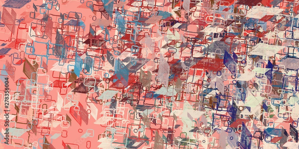 Crazy sketch random pattern. Creative chaos and variety structure. Modern art drawing painting. 2d illustration. Digital texture wallpaper. Artistic sketch draw backdrop material. 