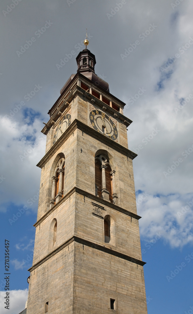 White tower in Hradec Kralove. Czech Republic