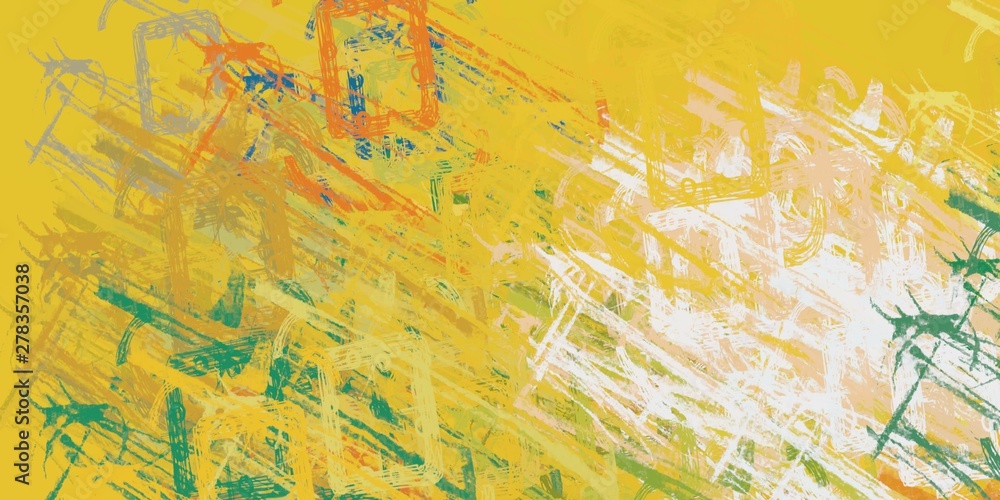 Brush painting. Artistic canvas. Oil art. 2d illustration. Texture backdrop. Creative chaos structure element.