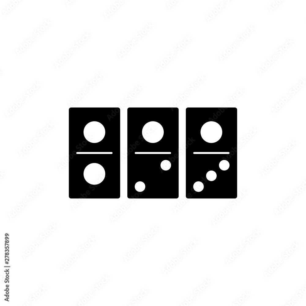 Domino Cart Icon Vector Illustration - Vector Domino Cart Icon Vector Illustration - Vector