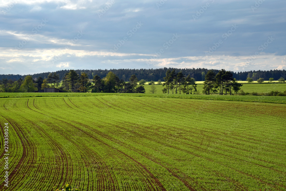 landschaft beim bauerndorf 