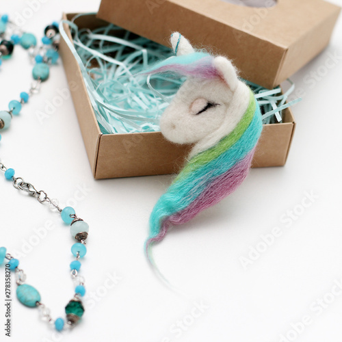 Magic felting unicorn