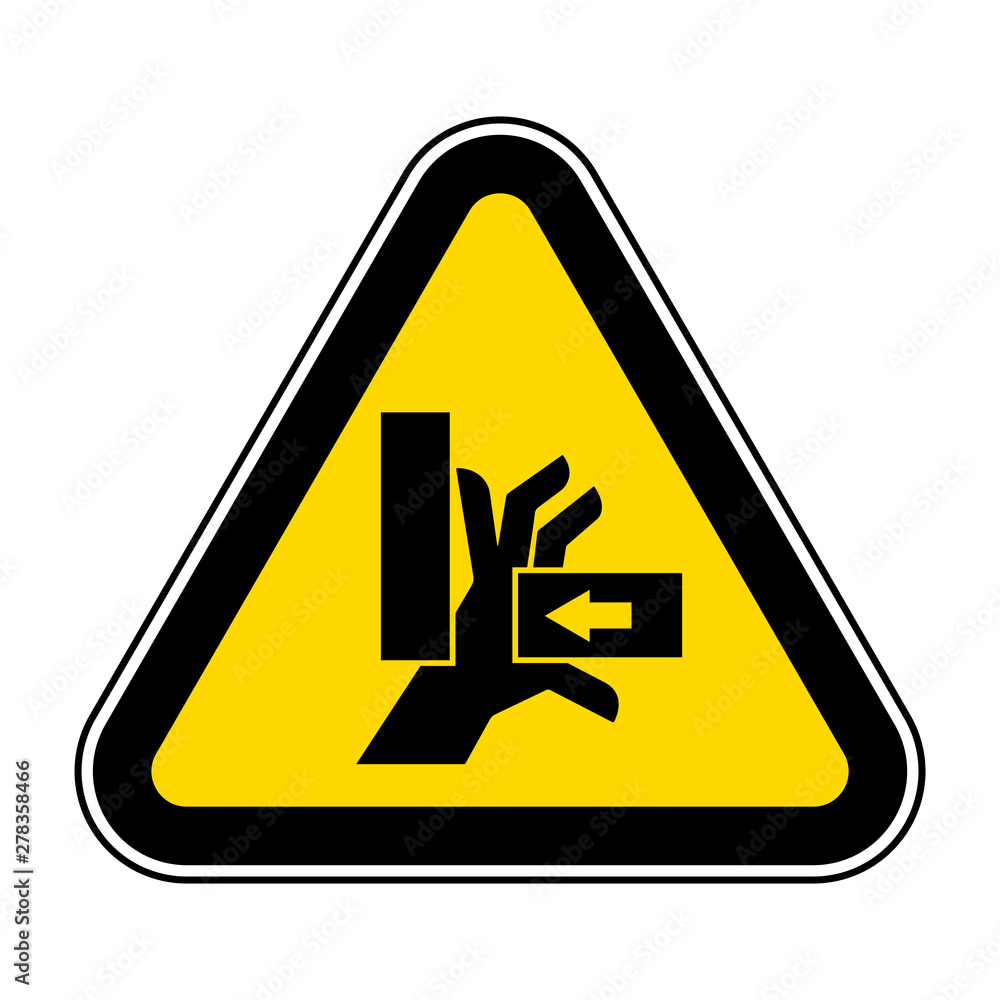 Hand Crush Force From Right Symbol Sign, Vector Illustration, Isolate On White Background Label .EPS10 Hand Crush Force From Right Symbol Sign, Vector Illustration, Isolate On White Background Label .EPS10