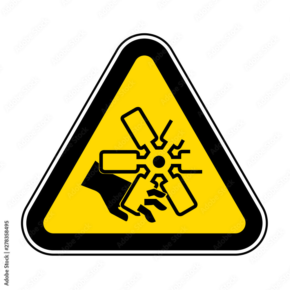 Cutting of Fingers Or Hand Engine Fan Symbol Sign, Vector Illustration, Isolate On White Background Label .EPS10 Cutting of Fingers Or Hand Engine Fan Symbol Sign, Vector Illustration, Isolate On White Background Label .EPS10