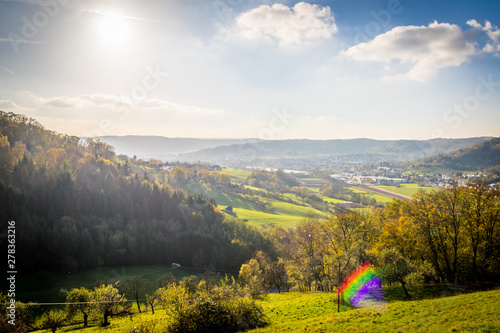 Aussicht von Burg Waldenstein Richtung Rudersberg photo