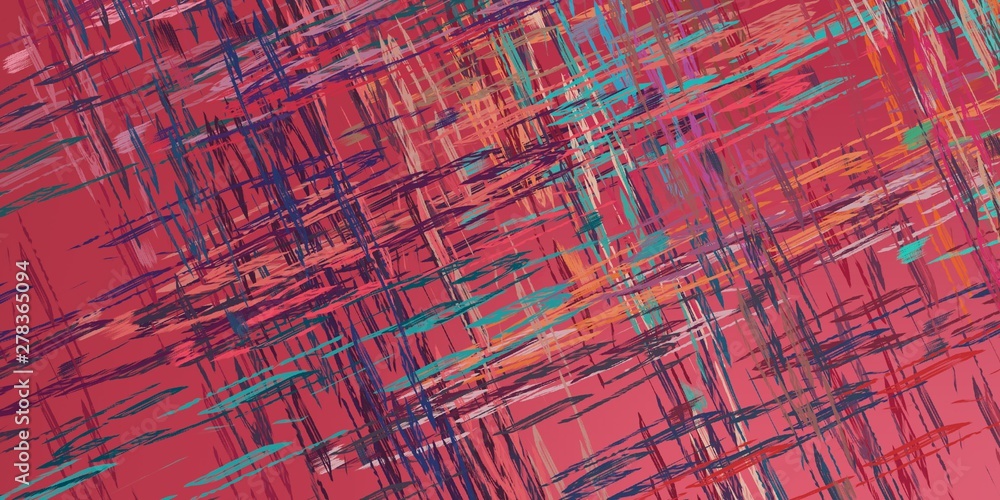 Obraz premium Crazy sketch random pattern. Creative chaos and variety structure. Modern art drawing painting. 2d illustration. Digital texture wallpaper. Artistic sketch draw backdrop material.