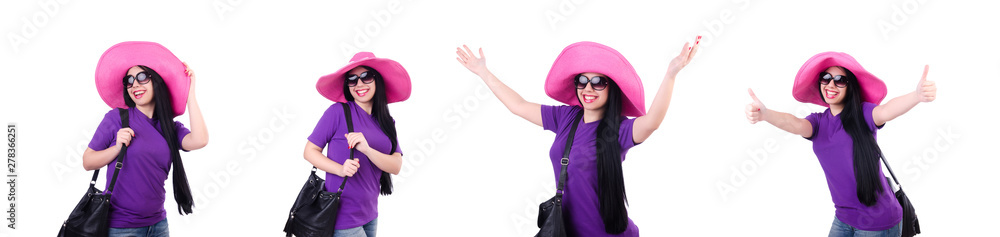 Young woman ready for summer vacation Young woman ready for summer vacation