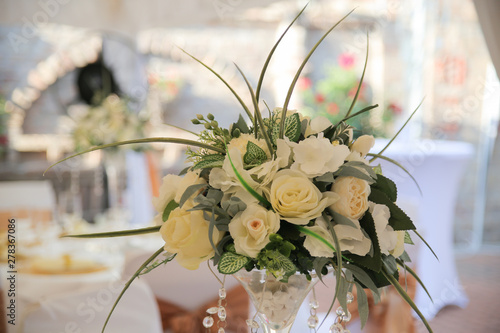 Flowers decoration on wedding