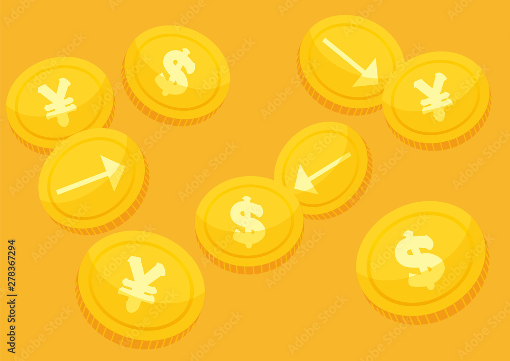 円とドルのメダル 円とドルのメダル