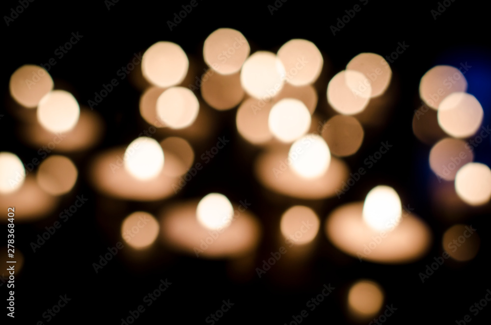 Obraz premium CANDLES BOKEH