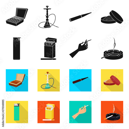 Vector design of refuse and stop logo. Collection of refuse and habit stock vector illustration.