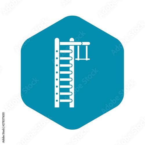 Swedish ladder icon. Simple illustration of swedish ladder vector icon for web