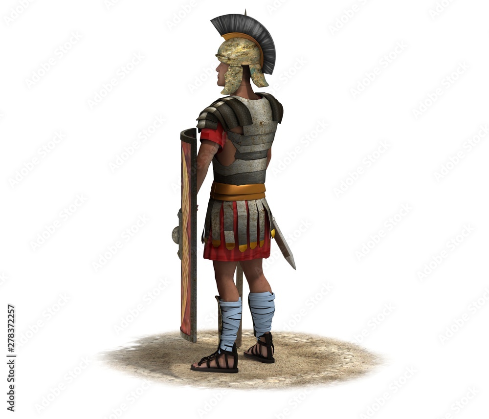 3D rendering, warrior character, illustration 3D rendering, warrior character, illustration