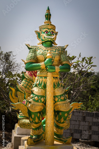 Fotografie Tempelwächter Fabrik in Thailand