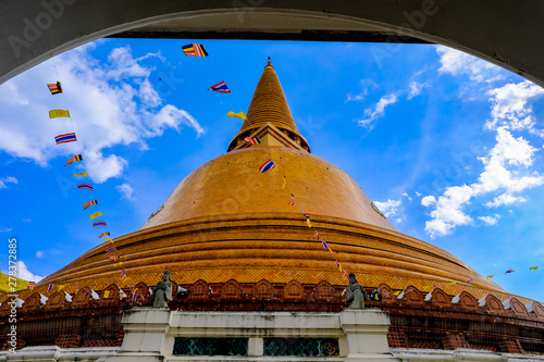 Phra Pathom Chedi located at Nakhon Pathom province, Thailand. photo