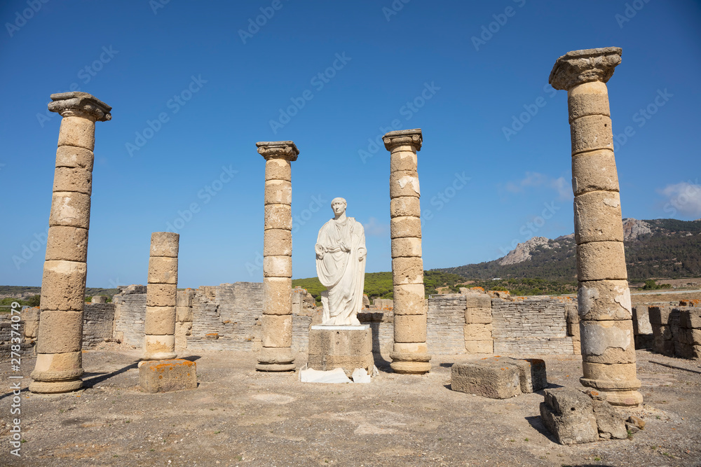Fototapeta premium Roman ruins of Baelo Claudia in Tarifa, Cadiz province, Spain.