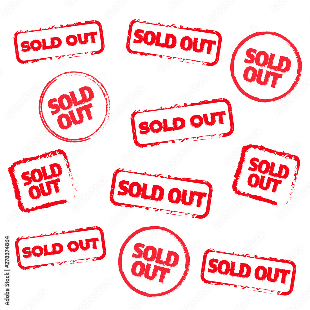 Sold out stamps grunge texture. Colored sold out grunge stamp Sold out stamps grunge texture. Colored sold out grunge stamp