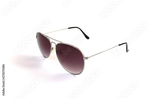 stylish sunglasses on a white background