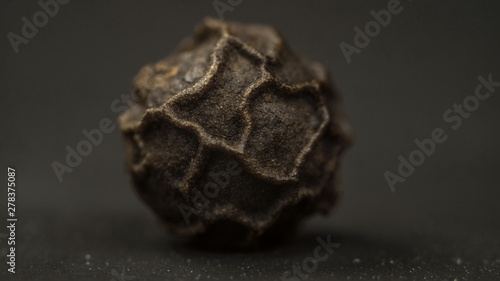 Black pepper. Macro photography. Very large